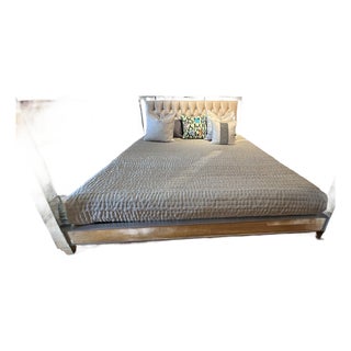 Mirrored Four Poster Bed King For Sale