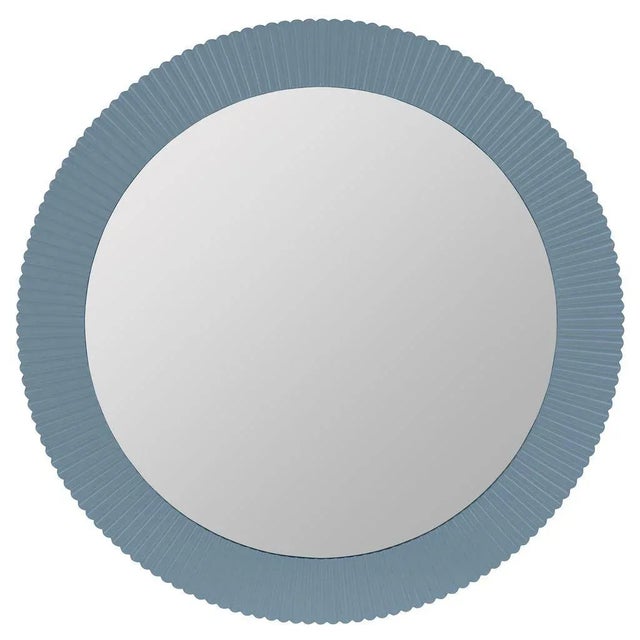 Josia Windy Skys Round Wall Mirror Material: PU Item Bevel: No Hanger Type: D-Ring Hangs Both Ways: No Glass Dimensions:...