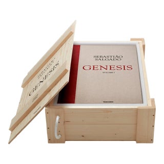 TASCHEN Books, "Genesis" by Sebastião Salgado Photography Collection Autographed Collector's Edition with Book Stand For Sale