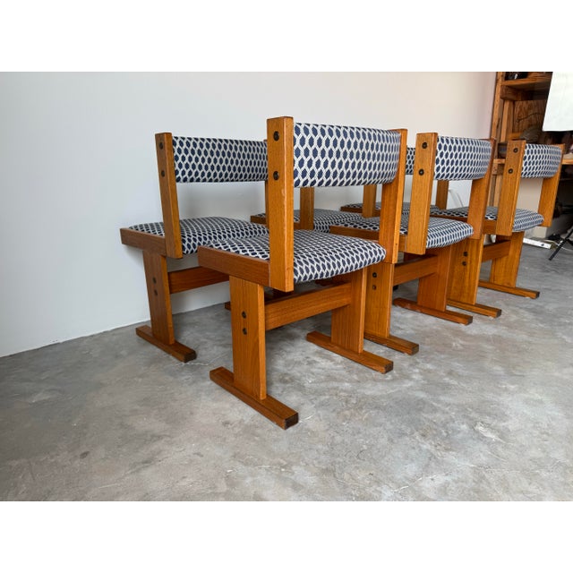 1970s 1970s Mid-Century Modern Dining Chairs by Paul H. Poulsen for Gangso Møbler – Set of Six/ Sold For Sale - Image 5 of 12