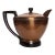 Vintage Mid Century Art Deco Style Copper Tea Pot For Sale