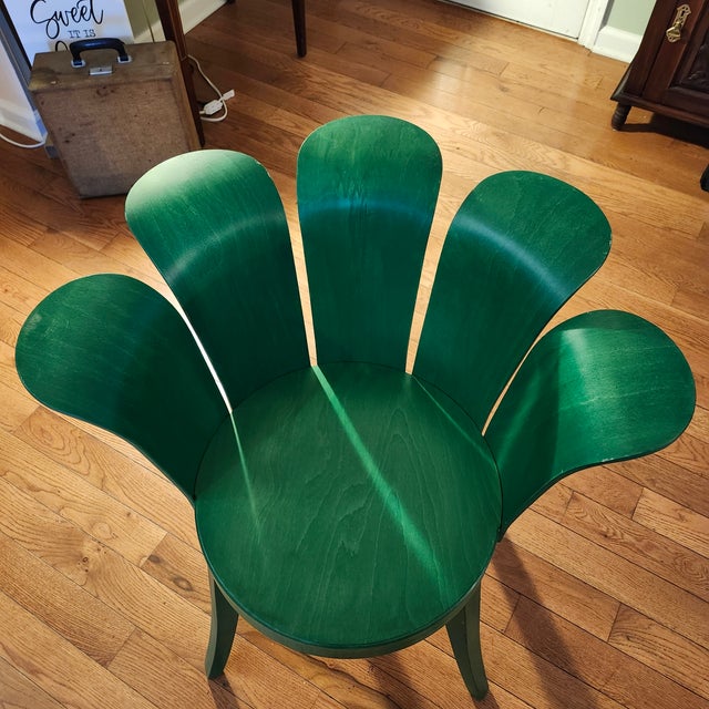 Vintage 1980s Sculptural Bentwood “Flower” Chair – Attributed to Miro Harold / King Harold For Sale - Image 9 of 11