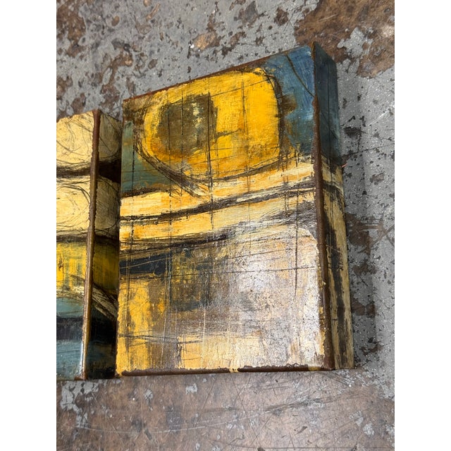 Douglas Radde Abstract Original Paintings, Pair For Sale - Image 11 of 12