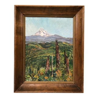 Vintage Landscape Oil Painting For Sale