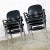 Black Black Torsion Chairs by Giancarlo Piretti for Ki Set of Eight 7 Arm and 1 Side For Sale - Image 8 of 13