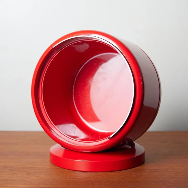 Metal Stelton Erik Magnusson Minimalist Red Ice Bucket For Sale - Image 7 of 10