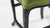 Louis XV Style Bar Stool in Green Fabric, Belgium For Sale - Image 10 of 12