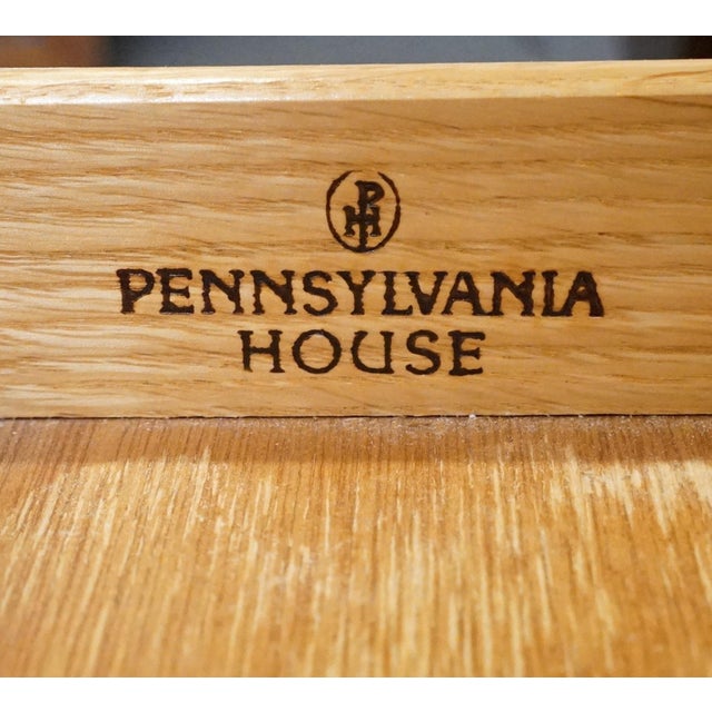 Brown Pennsylvania House Solid Cherry Traditional Style 54" Double Pedestal Office Writing Desk 12-1303 For Sale - Image 8 of 13