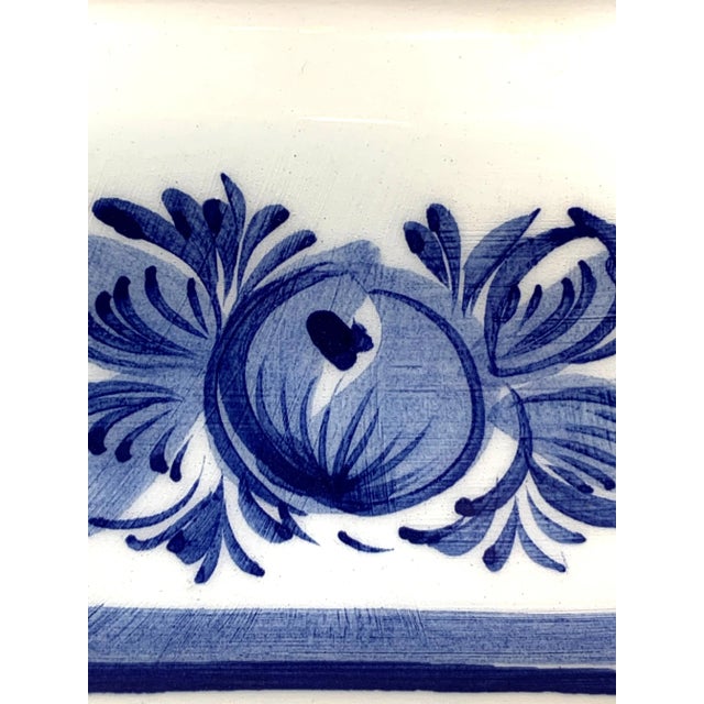 Vintage Blue & White Candle Holder For Sale In New Orleans - Image 6 of 10