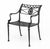 Florentine Craftsmen Cast Aluminum Armchairs, Pair For Sale - Image 9 of 10