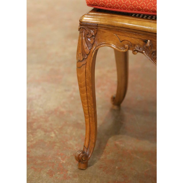 Early 20th Century French Beechwood and Cane Dining Chairs, Set of 6 For Sale - Image 9 of 14