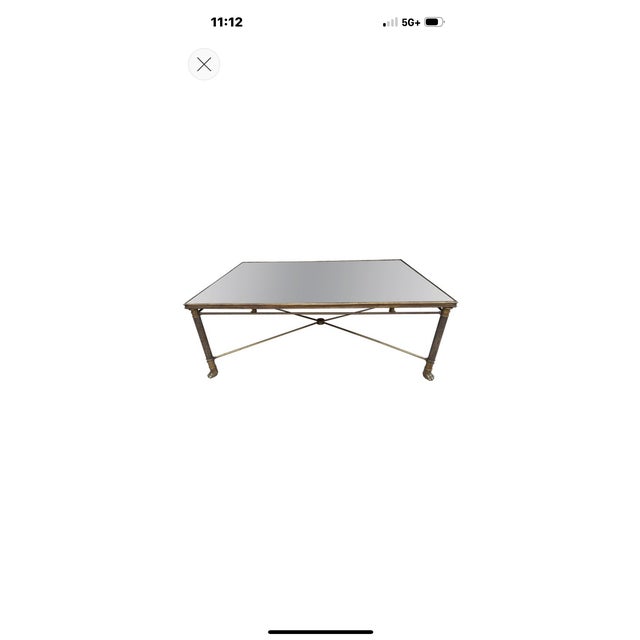 1940s Italian Neoclassical Style Bronze Cocktail Table For Sale - Image 11 of 11