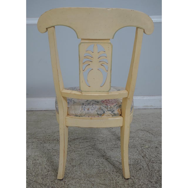 Set of 4 Ethan Allen Pineapple Back Dining Chairs Chairish