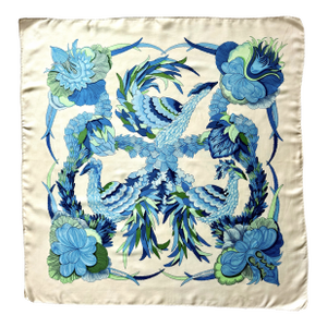 Hermès Tahiti 1971 Silk Scarf Designed by Latham Caty