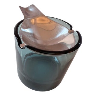 Ashtray in Glass and Stainless Steel by Wilhelm Wagenfeld for WMF For Sale