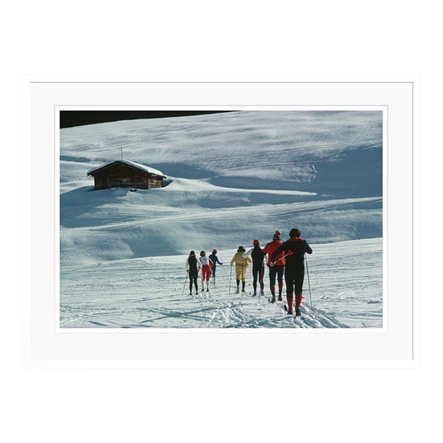 Skiers in Lech 1979 by Slim Aarons Framed C-Print For Sale
