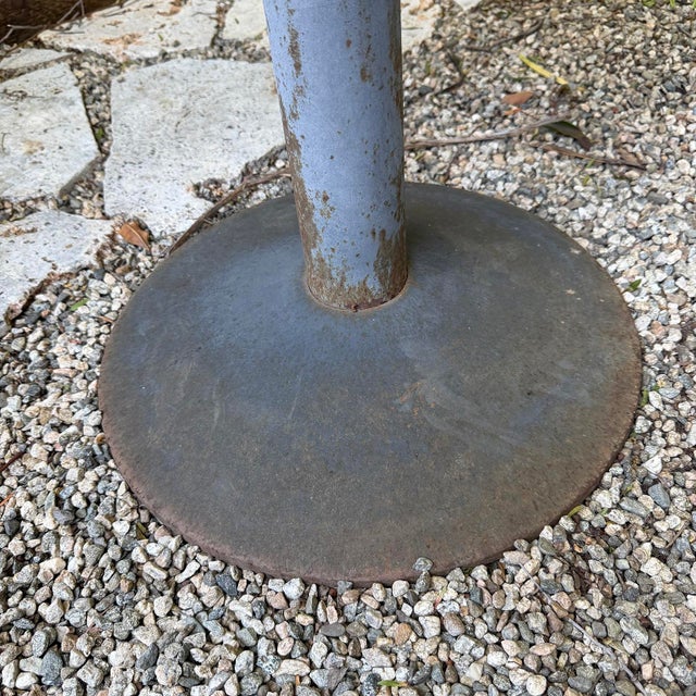 20th Century Brutalist Concrete Metal Cafe Table For Sale - Image 10 of 12