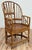 Vintage Brighton Pavilion Style Burnt Bamboo Chair For Sale - Image 4 of 13