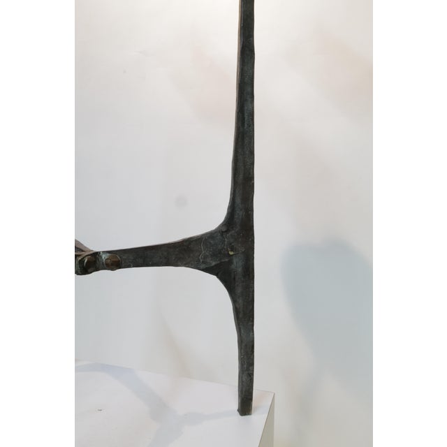 Mid 20th Century 32-Inch Tall Bronze Brutalist Candle Holder, Mid-20th Century For Sale - Image 5 of 16