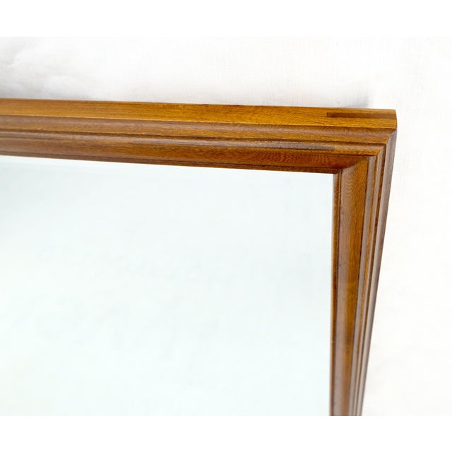 American Walnut 40x52" Rectangle Wall Mirror MINT