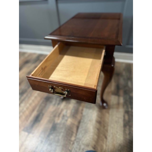 Vintage Pennsylvania House Solid Wood Queen Anne End Table For Sale - Image 11 of 12