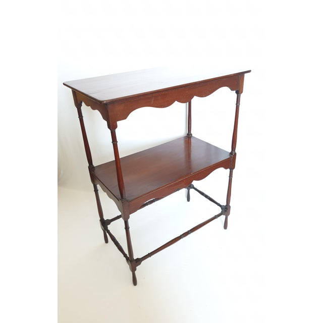 Early 20th Century English Console Shelf Mahogany For Sale - Image 4 of 10