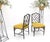Pair Mid-Century Modern Decorative Ebonized Walnut Faux Bamboo Side Chairs Mint For Sale - Image 10 of 15