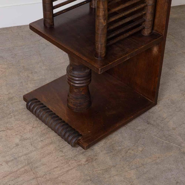 Pair of 1940s French Oak End Tables Attributed to Charles Dudouyt For Sale - Image 14 of 17