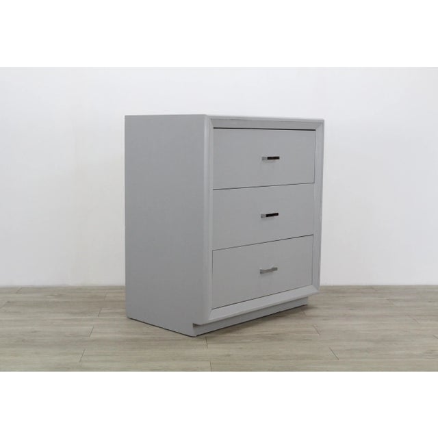 Mid-Century Modern Mid Century Chest of Drawers With Chrome Hardware For Sale - Image 3 of 11