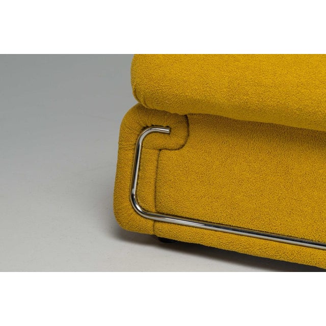 Lounge Chairs in Yellow Bouclé from Salotti B&T, Italy, 1970s, Set of 2 For Sale - Image 10 of 17