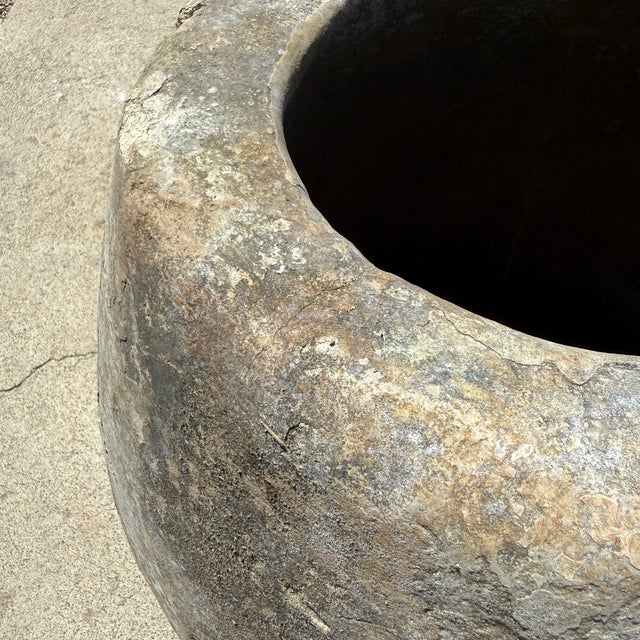 Dove Gray Antique Limestone Trough For Sale - Image 8 of 10