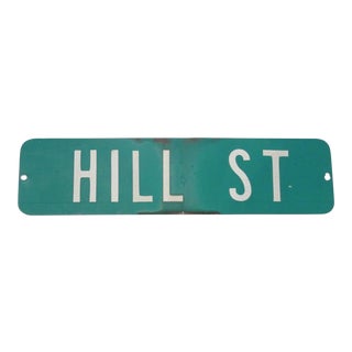 Vintage Aluminum Historic Galena Illinois Street Sign For Sale