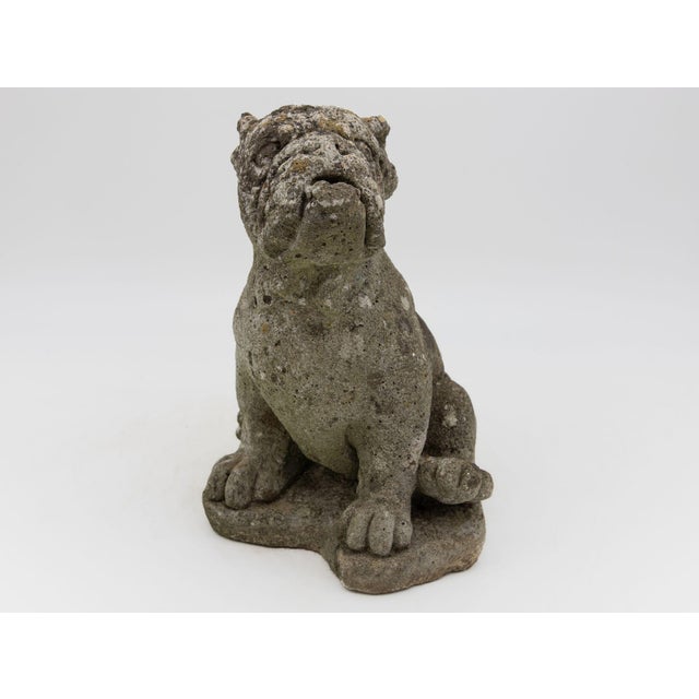 Sculpture Materials Composite Stone Bull Dog Garden Ornaments, England 1970s For Sale - Image 7 of 7