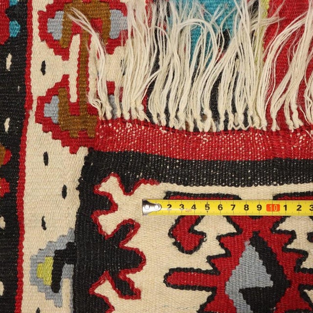 Textile Vintage Kilim Rug in Wool, Turkey For Sale - Image 7 of 8
