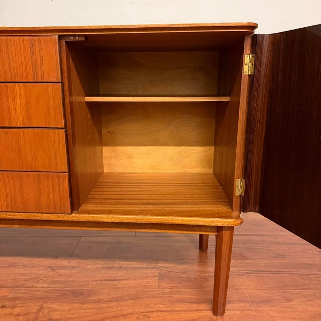 Mid 20th Century Vintage Curved Front Sideboard For Sale - Image 11 of 12