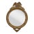 Antique Federal Giltwood Convex Bullseye Rondel Eagle Wall Mirror 31" For Sale