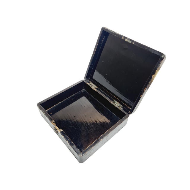 Wood Japanese Lacquerware Box, 1920s For Sale - Image 7 of 18