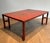 Red 1970s Large Red Lacquered Coffee Table with Gold Chinese Decorations For Sale - Image 8 of 9