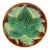 George Jones Majolica Maple Leaf and Ferns Plate on a Brown Ground, Ca. 1870 For Sale