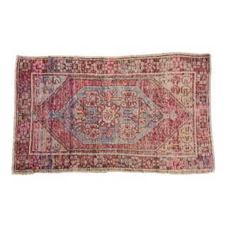 Vintage Distressed Oushak Rug - 2'7" X 4'3" For Sale