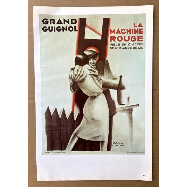Up for sale is this gorgeous vintage print from a 1977 collection of the works by French artist Paul Colin. Entitled...