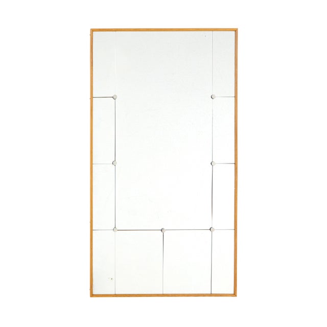 1950s Mid-Century Scandinavian Modern Harlequin Mirror, 1950 For Sale - Image 5 of 5