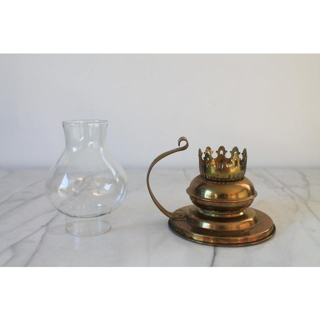 Vintage Brass Candle Holder For Sale - Image 10 of 10
