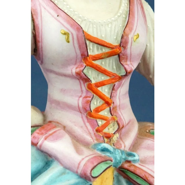 19th Century Biscuit Porcelain Lady by Jean Gille, Paris, France For Sale - Image 17 of 18