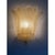 Transparent and Gold Graniglia Leaf Murano Glass Wall Sconces by Simoeng, Set of 2 For Sale - Image 9 of 10