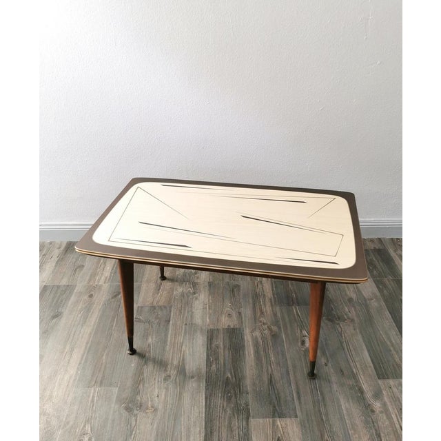 Mid-Century Coffee Table with Abstract Patterned Top, 1950s For Sale - Image 15 of 15