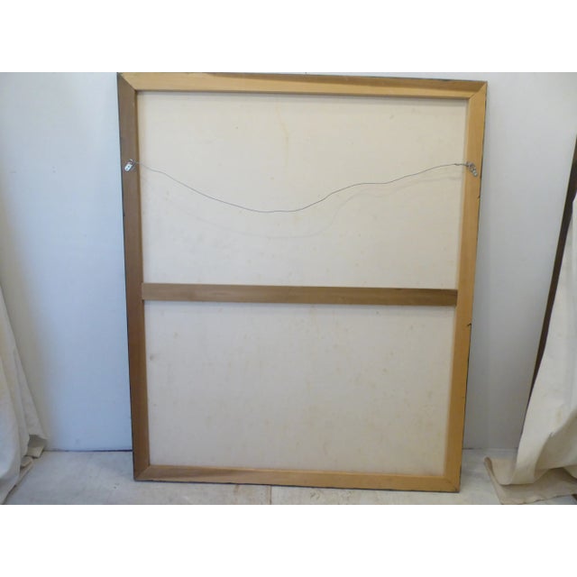 Textile Vintage Zuber Style Painting For Sale - Image 7 of 9