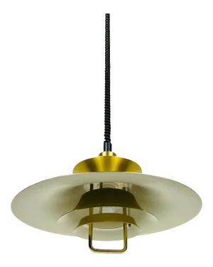 Danish Brass and Metal Pendant Lamp, 1960s