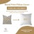 Not Yet Made - Made To Order FabDivine Indian Block Print Cushion Cover 20x20 Inch Cotton Linen-Madhav For Sale - Image 5 of 5