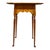 Pair of 20th-century River Bend Ltd. Federal-style stands in tiger maple, with butterfly-shaped tops, scalloped aprons,...